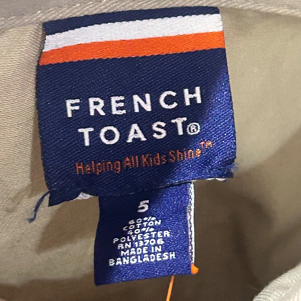 French Toast Safari Dress Size 5 Khaki Tan Utility Academia School Uniform NWT - Picture 6 of 7